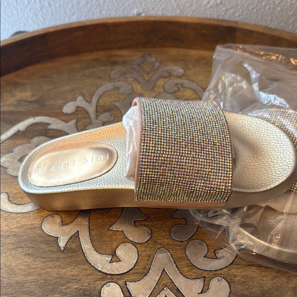 Gianni Bini Crystal Slide Sandals Size 8 Brand new with box